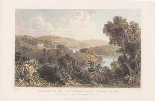 Sharpham on the River Dart Devonshire  The Seat of Capt John Bastard RN  MP