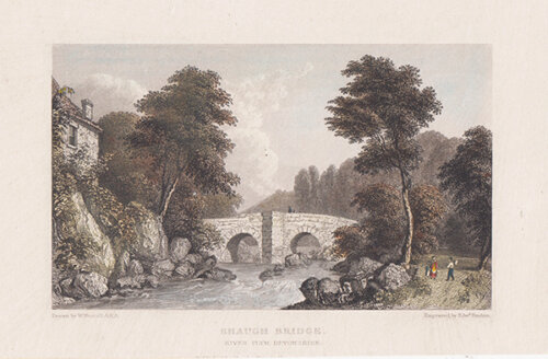Shaugh Bridge River Plym Devonshire 