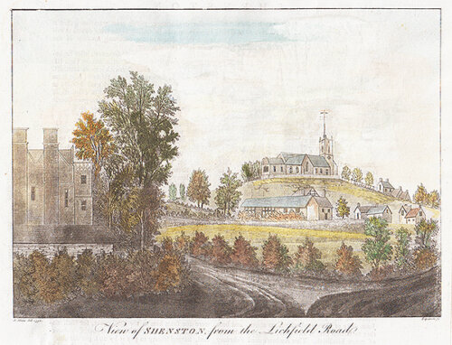 View of Shenston from the Lichfield Road 