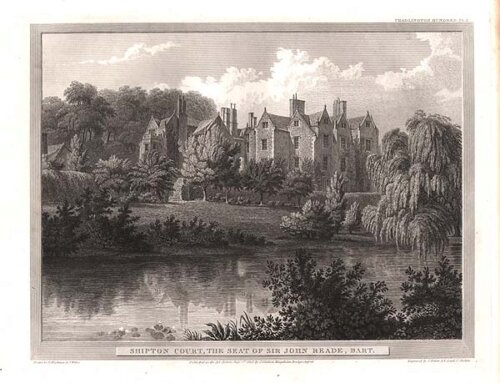Shipton Court the Seat of Sir John Reade  Bart  