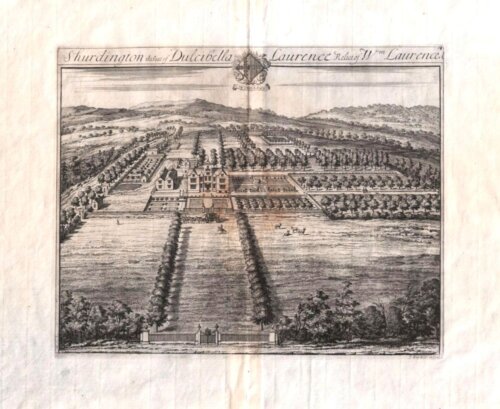 Shurdington the Seat of Dulcibella Lauraence Relict of Wm. Laurence.