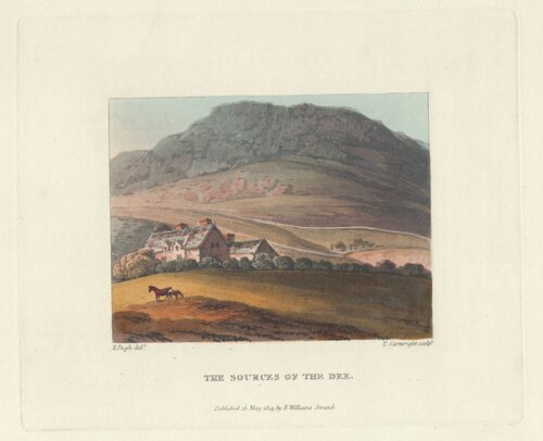The Sources of the Dee.  (antique print)
