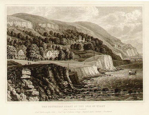 The Southern coast of the Isle of Wight  From St Lawrence to Bonchurch
