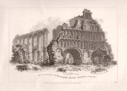 Remains of the West Front of St Botolph's Priory Church