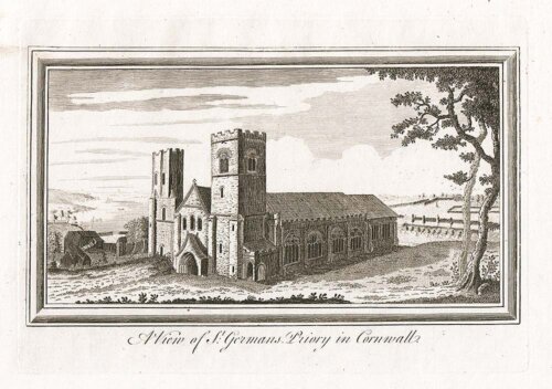 A View of St. Germans Priory in Cornwall.