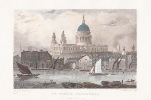 St. Paul's Cathedral from the river.