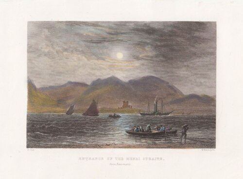 Entrance of the Menai Straits, from Beaumaris.