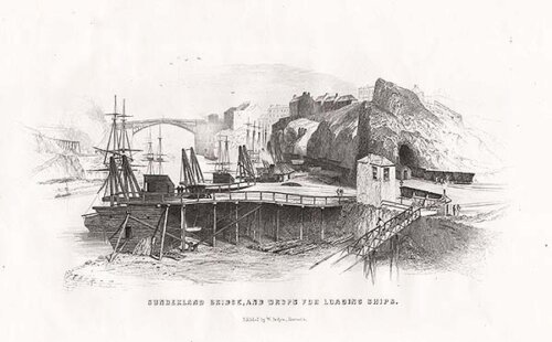 Sunderland Bridge and Drops for loading ships