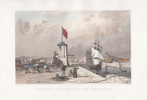 Sunderland Harbour, from the Pier, Durham.