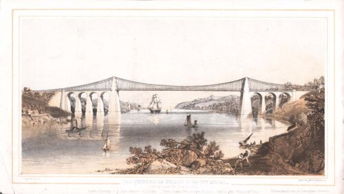 The Suspension Bridge over the Menai....