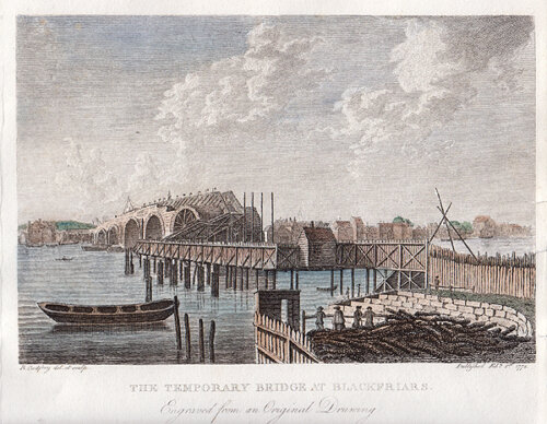 The Temporary Bridge at Blackfriars  