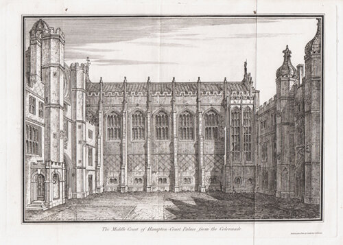 The Middle Court of Hampton Court Palace from the Colonnade