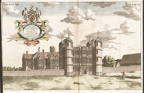 Front of Tixall Hall
