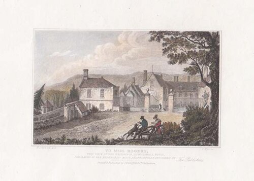 To Miss Rogers this view of her residence Dowdeswell House 