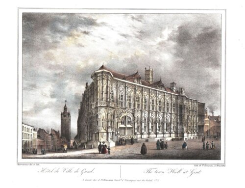 Hotel de Ville de Gand  :  The Town Hall at Gent. 