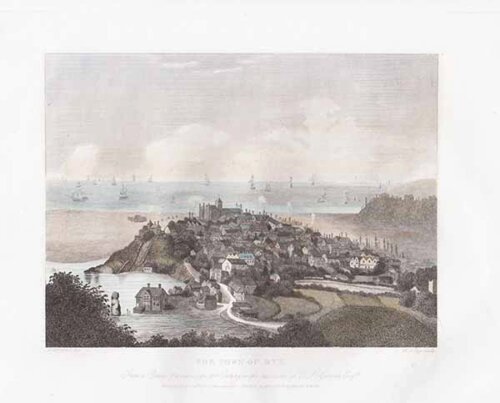 The Town of Rye  From a Picture painted in the 15th Century in the possession of EJ Curteis Esq