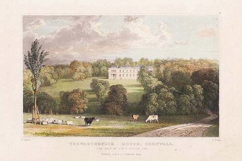 Trewarthenick House Cornwall  The Seat of GWF Gregor  Esq 