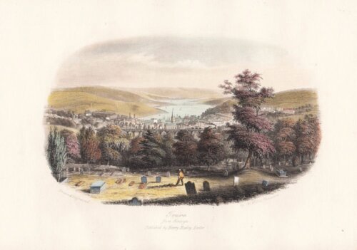 Truro from Kenwyn  (antique print)