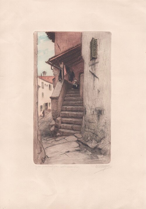 Wilhelm Unger - Laurana.  (antique print)