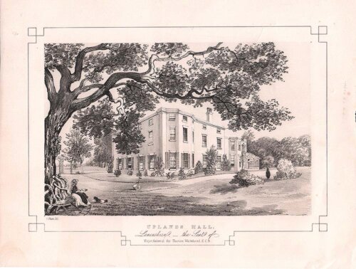 Uplands Hall the Seat of Major General Sir Thomas Whitehead KCB