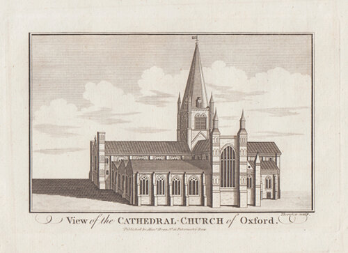 View of the Cathedral Church of Oxford 