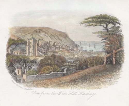 View from the West Hill, Hastings.