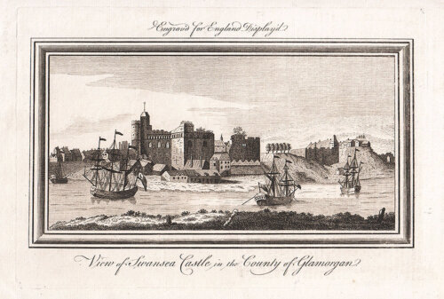 View of Swansea Castle in the County of Glamorgan