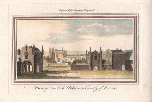 View of Tavistock Abby in the County of Devon