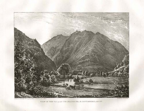 View in the Vale of Tremadoc near Pont Aberglaslyn