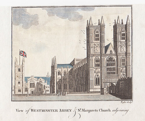 View of Westminster Abbey & St Margaret's Church adjoining