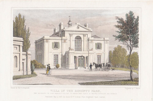 Villa in the Regent's Park the Residence of John Maberly Esq MP