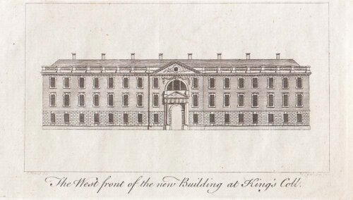 The West front of the new Building at King's Coll.