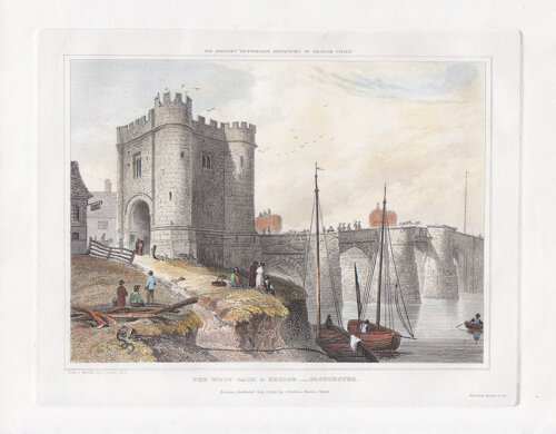 The West Gate and Bridge, Gloucester.