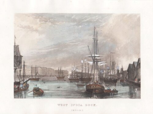 West India Docks. Import.