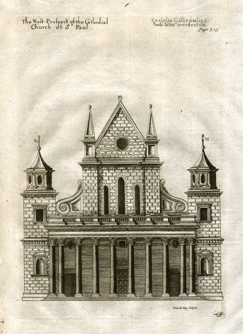 The West prospect of the Cathedral Church of St Paul