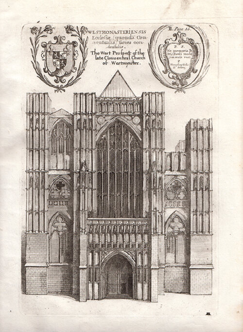 The West Prospect of the late Conventual Church of Westmynster