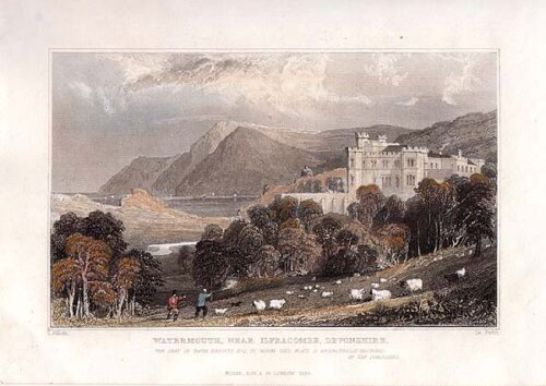 Watermouth Near Ilfracombe Devonshire  The Seat of Davie Bassett  Esq
