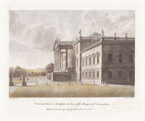 Wentworth House in Yorkshire the Seat of the Marquis of Rockingham