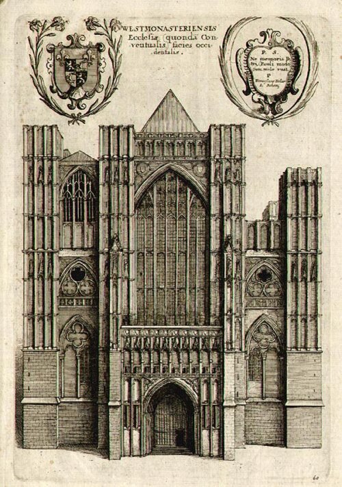 Westmonasteriensis Ecclesiae quonda Conventualis facies occi dentalis