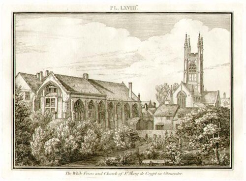 The White Friers and Church of St Mary de Crypt in Gloucester