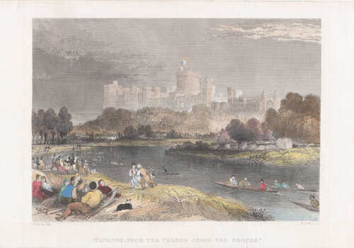 Windsor from the Thames above the Brocas 