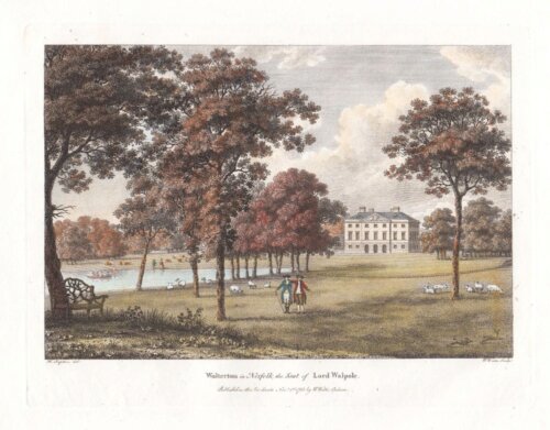 Wolterton in Norfolk, the Seat of Lord Walpole.  (antique print)
