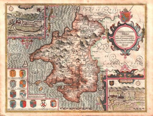 John Speed - Pembrokeshire (antique map)