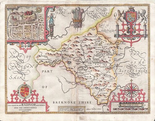 Radnorshire - John Speed  (antique mao)