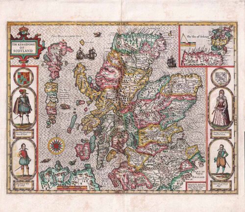 The Kingdome of Scotland  -  John Speed  First Edition