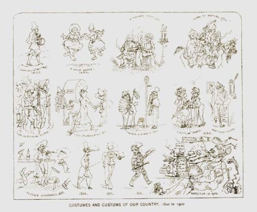 Costumes and Customs of our Country 1600 to 1900 