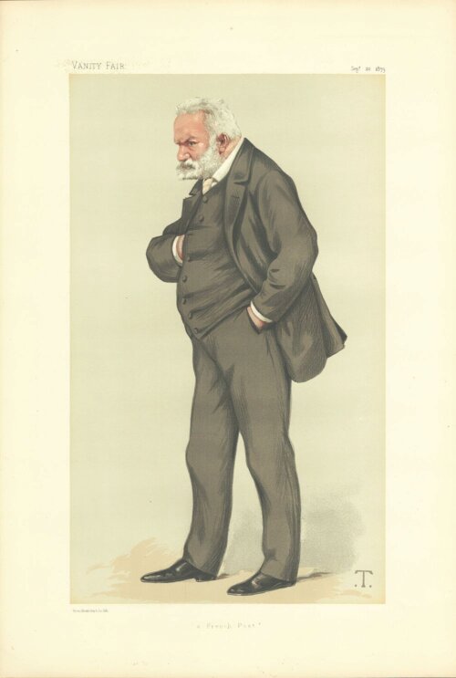 Victor Hugo  (antique print)