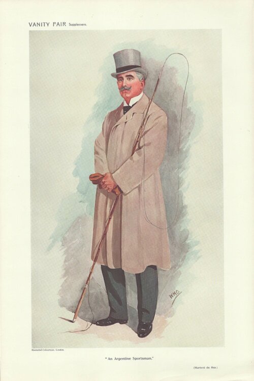 Martinez de Hoz   (antique print)