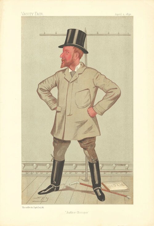Henry Arthur Jones   (antique print)