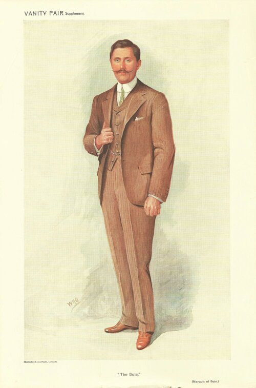 John Crichton-Stuart 4th Marquess of Bute   (antique print)